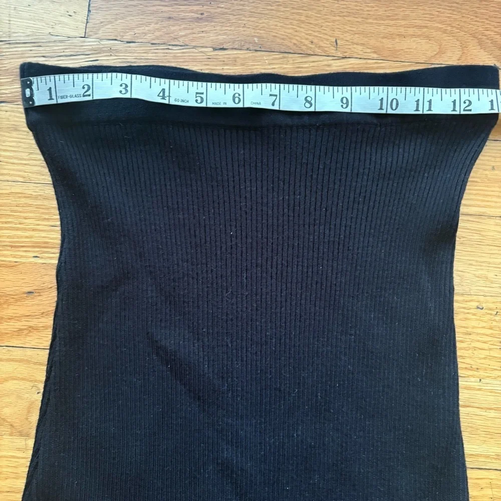 Superdown Black Sweater Ribbed Maxi Skirt Size Medium